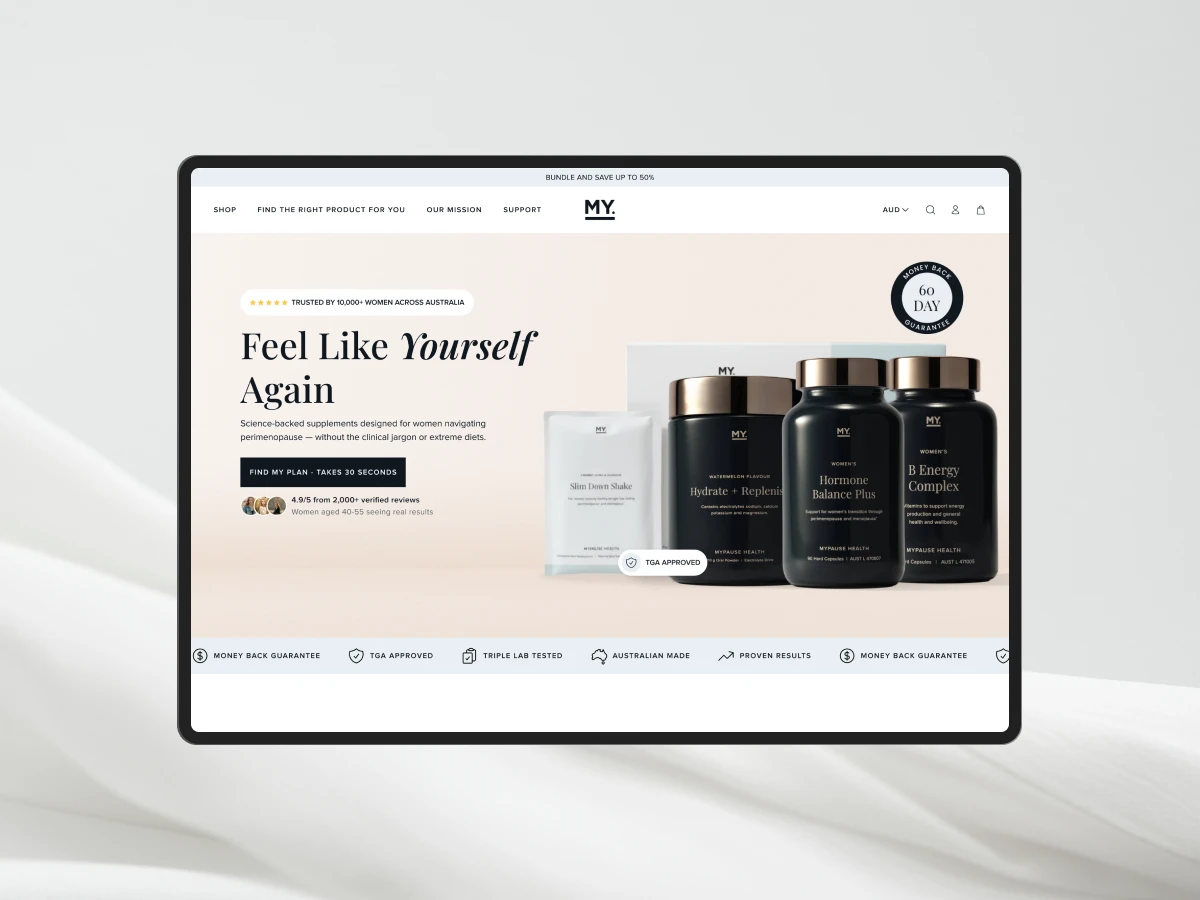My Pause Landing Page